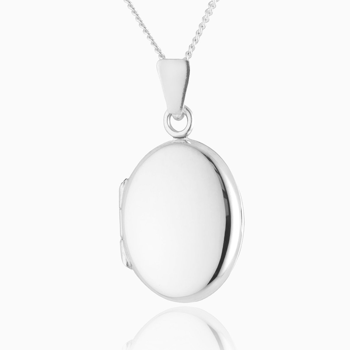 925 sterling silver petite oval locket