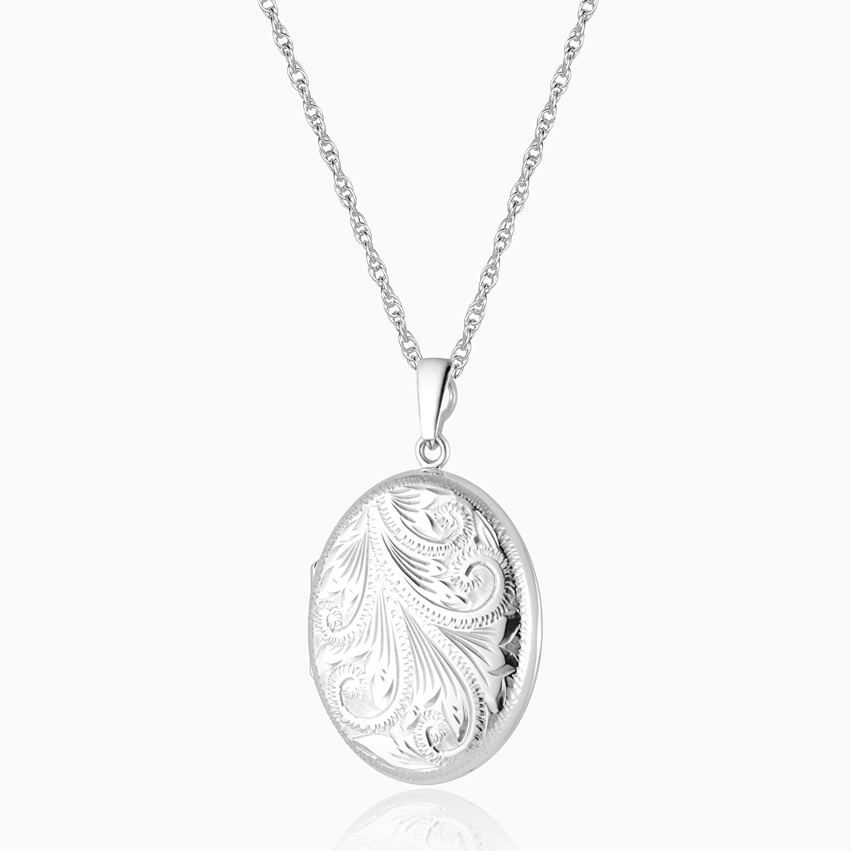 Product title: Hand Engraved Victorian Foliate Locket, product type: Locket