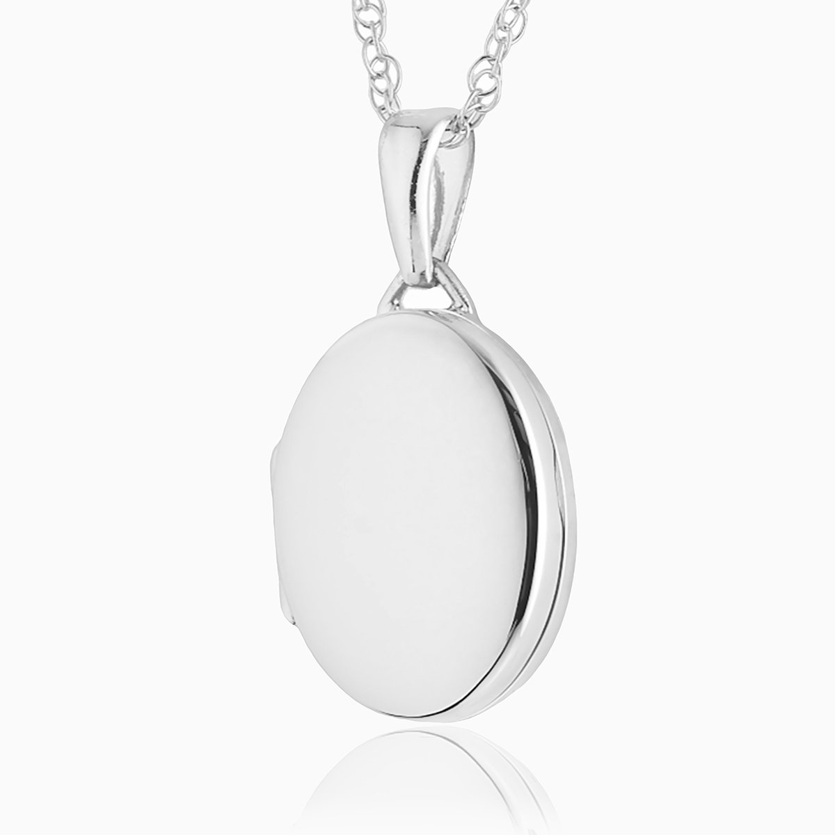 Product title: Dainty Silver Oval Locket, product type: Locket