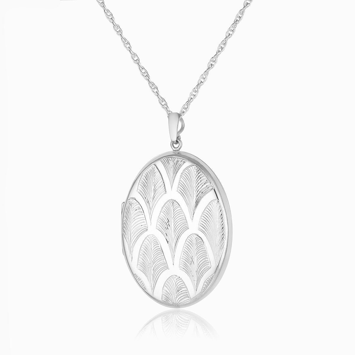 Product title: Extra Large Art Deco Palmette Locket, product type: Locket