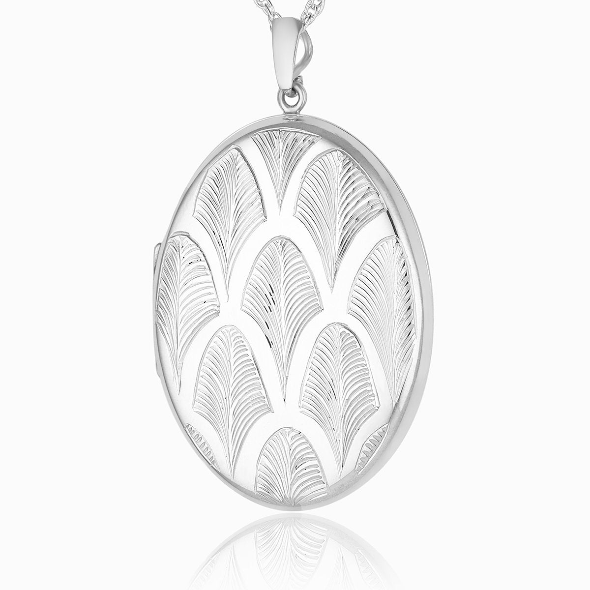 Product title: Extra Large Art Deco Palmette Locket, product type: Locket