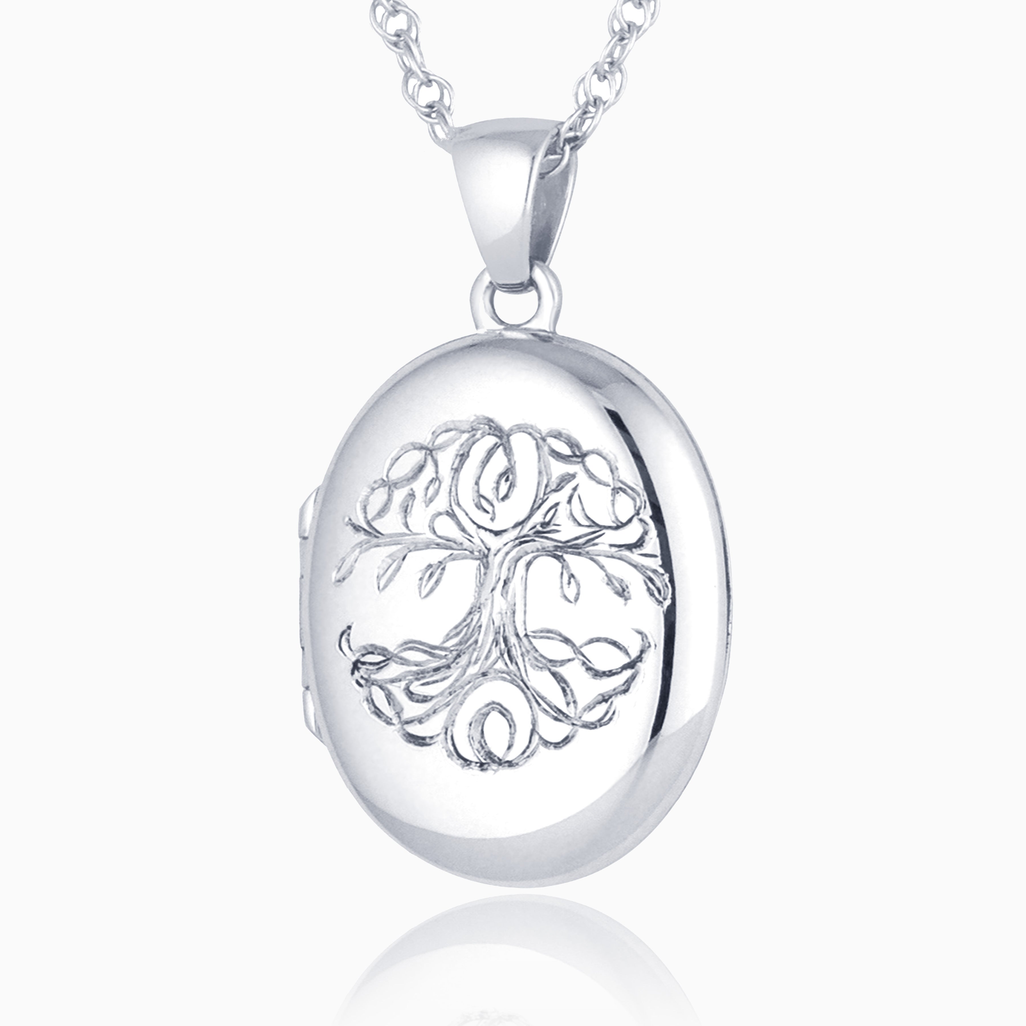 Product title: White Gold Tree of Life 4-Photo Locket, product type: Locket