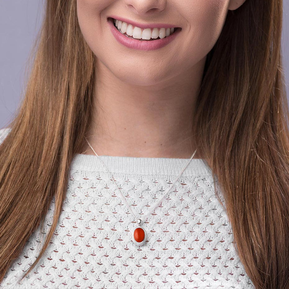 Product title: Petite Oval Coral Locket, product type: Locket