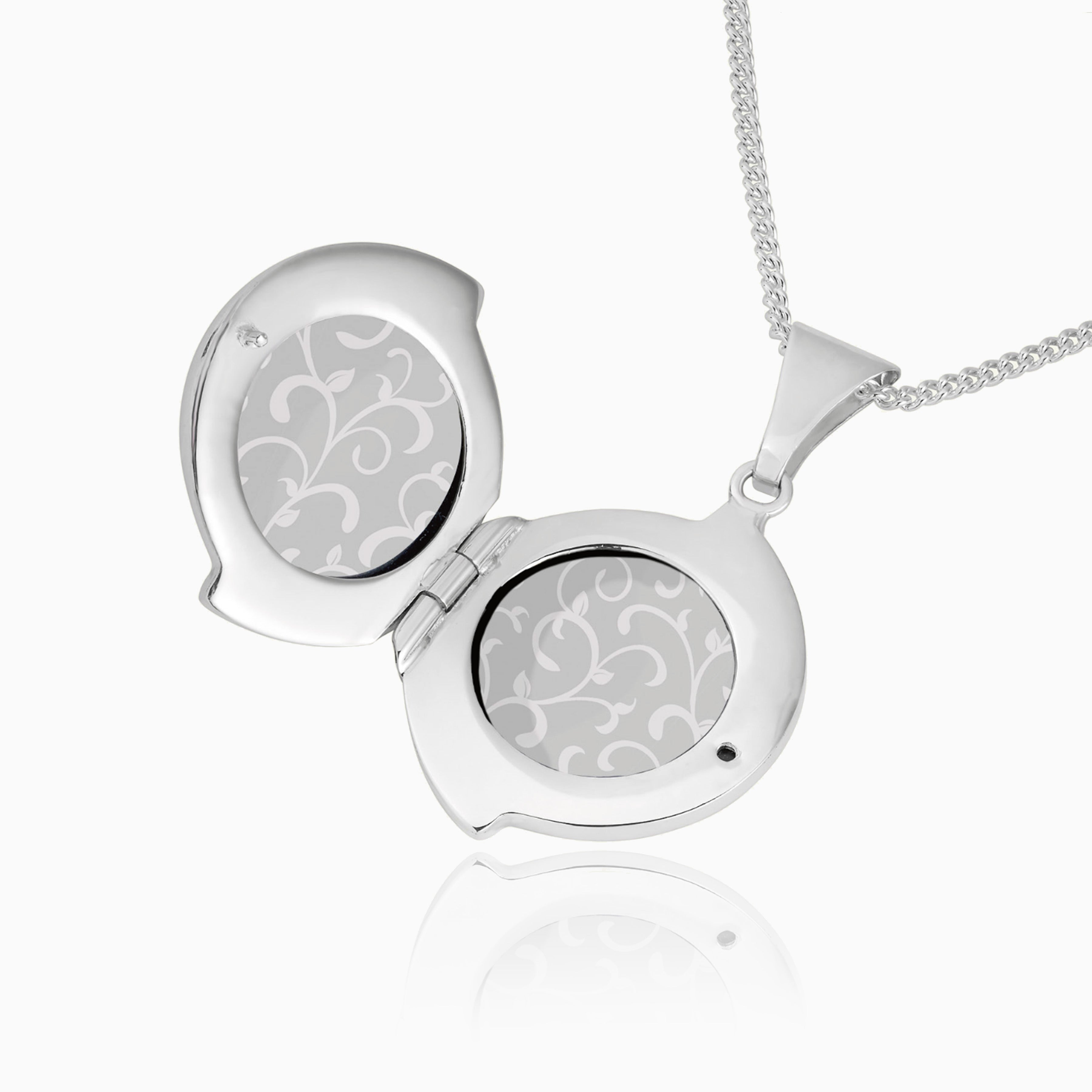 Product title: Contemporary Silver Citrine Locket, product type: Locket
