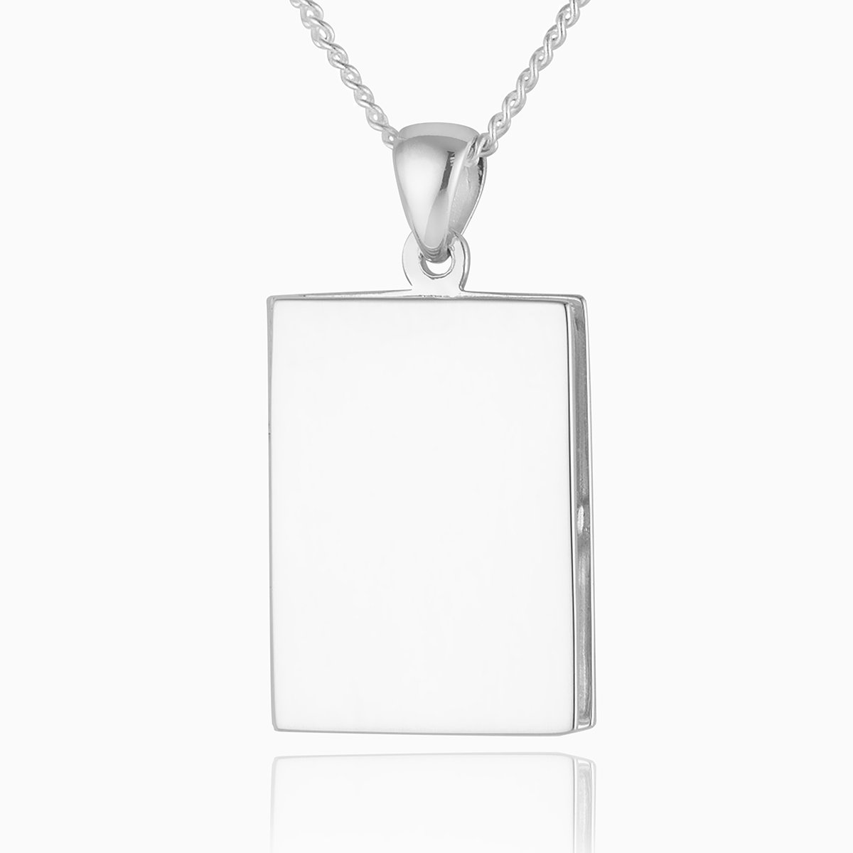 Rectangle sterling silver 925 locket.