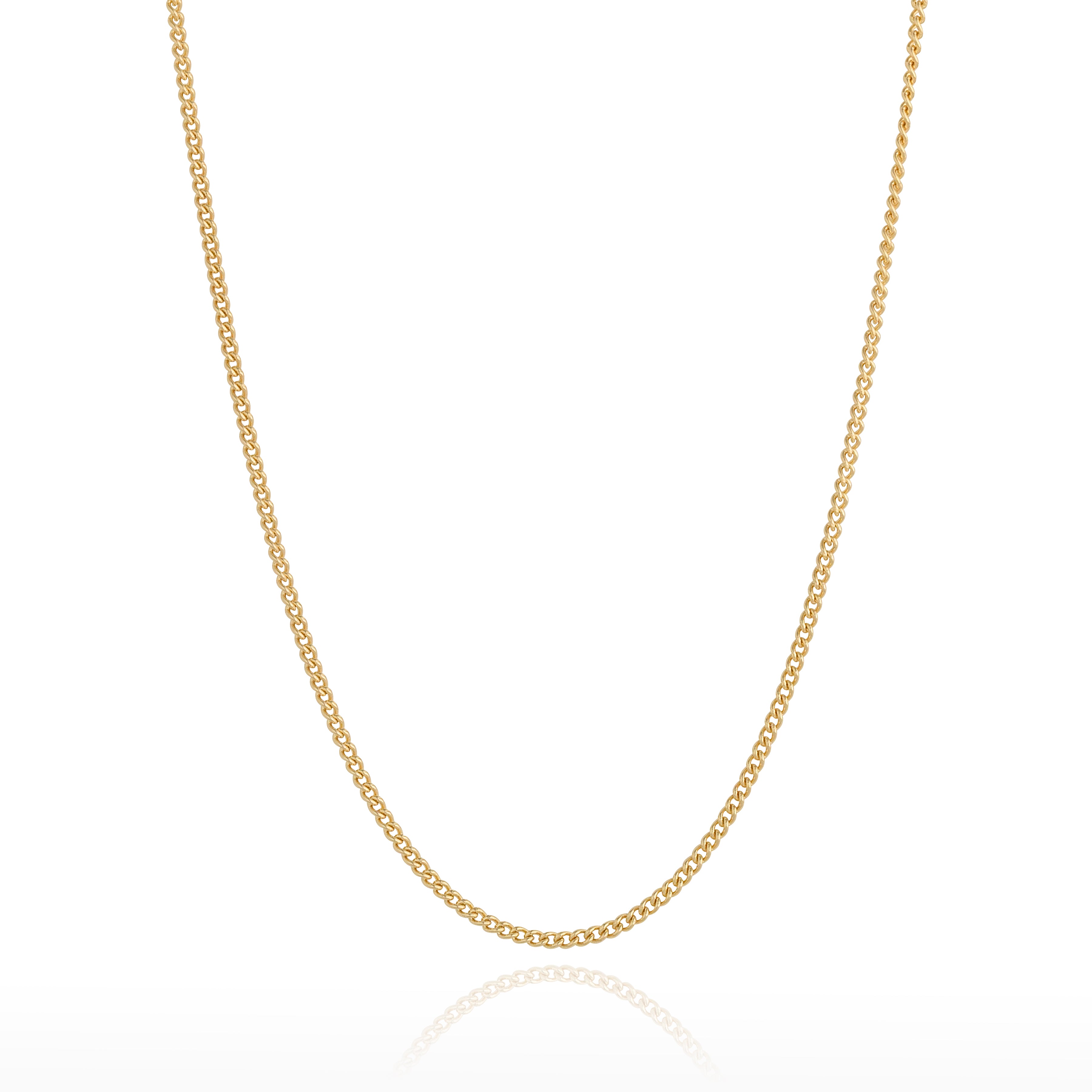 ct Gold Curb Chain mm wide