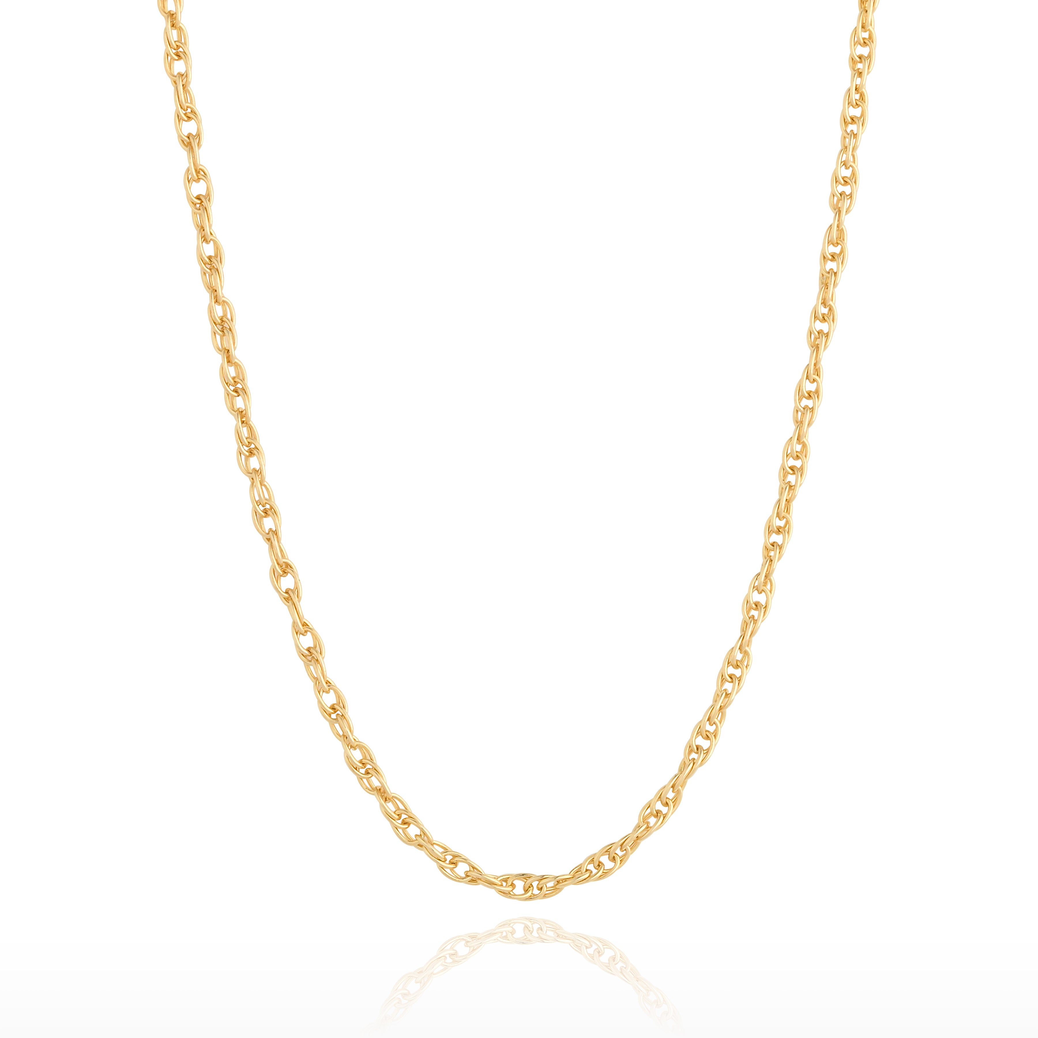 Rope gold necklace hotsell