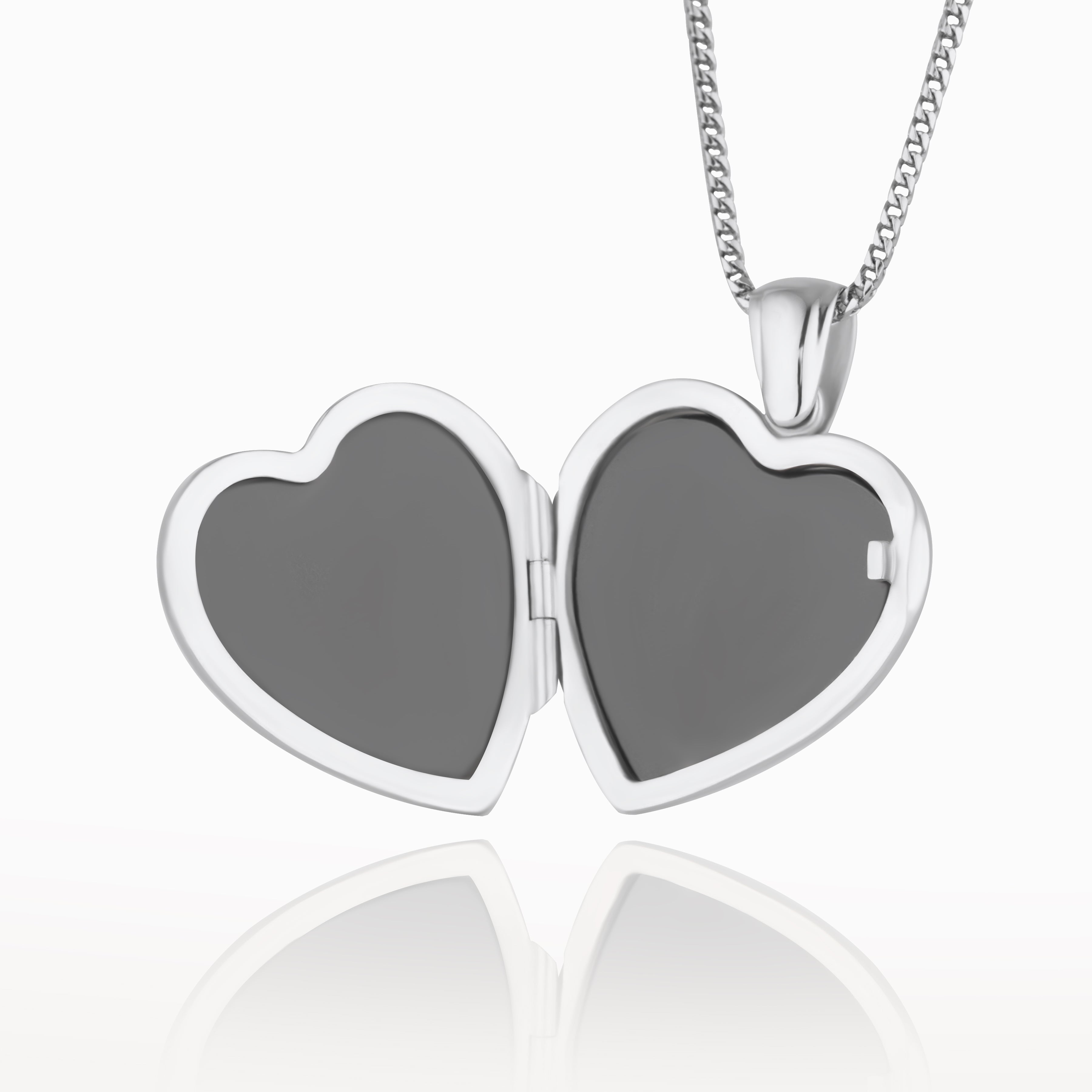 Product title: 18 ct Dazzling Starlight White Gold Locket, product type: Locket