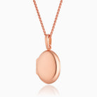 Product title: Petite 18ct Rose Gold Oval Locket, product type: Locket