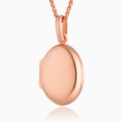Product title: Petite 18ct Rose Gold Oval Locket, product type: Locket
