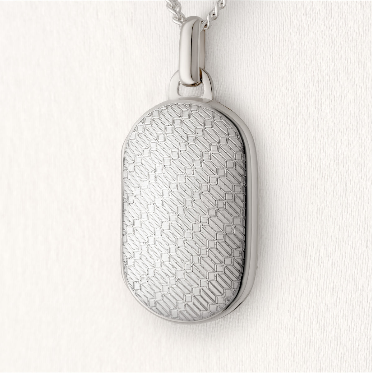 Men's Chain Mail Dog Tag Locket
