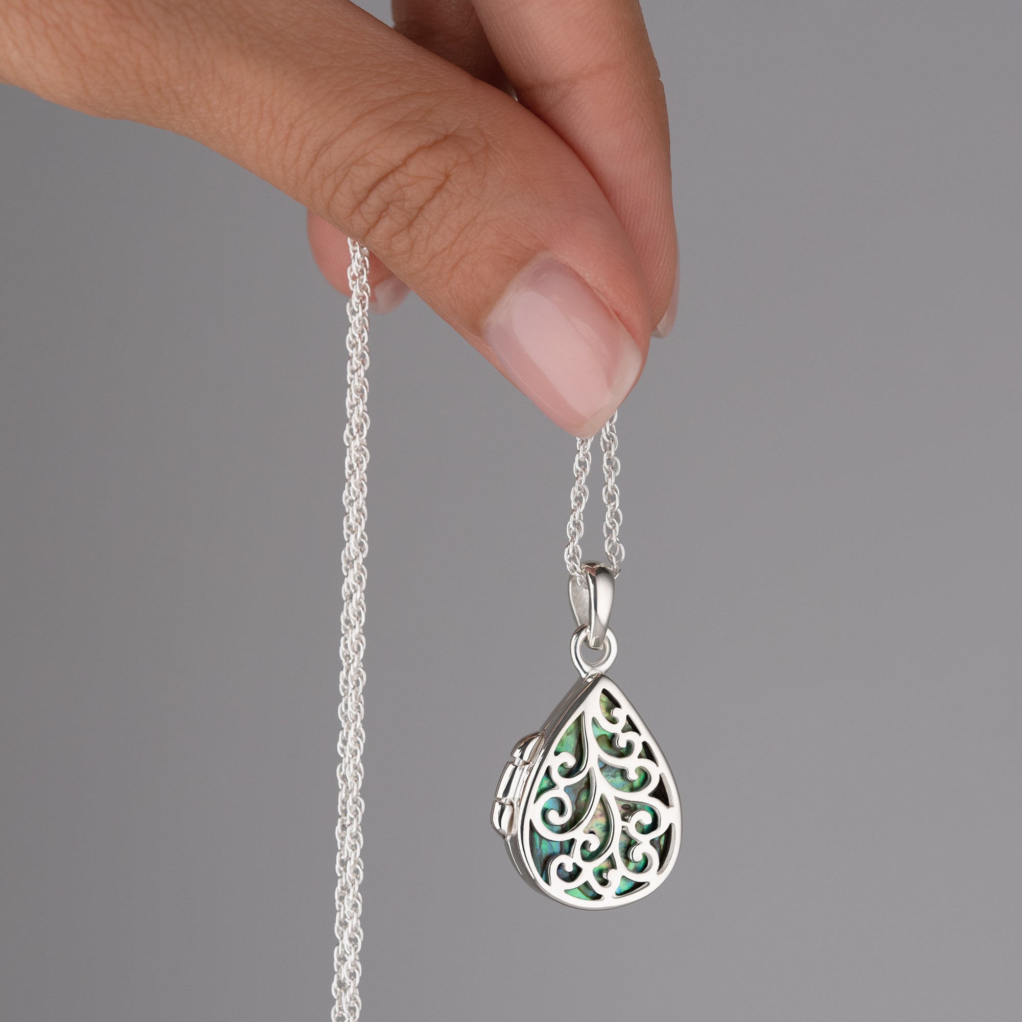 Product title: Filigree Abalone Locket, product type: Locket