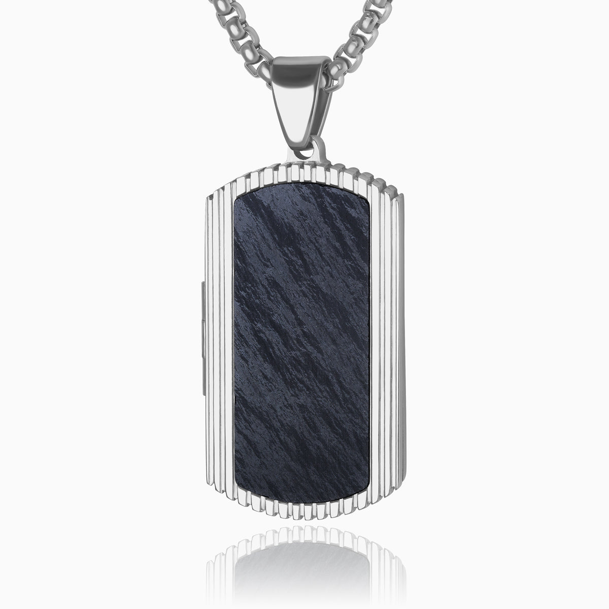 Men's Stainless Steel Locket and Chain
