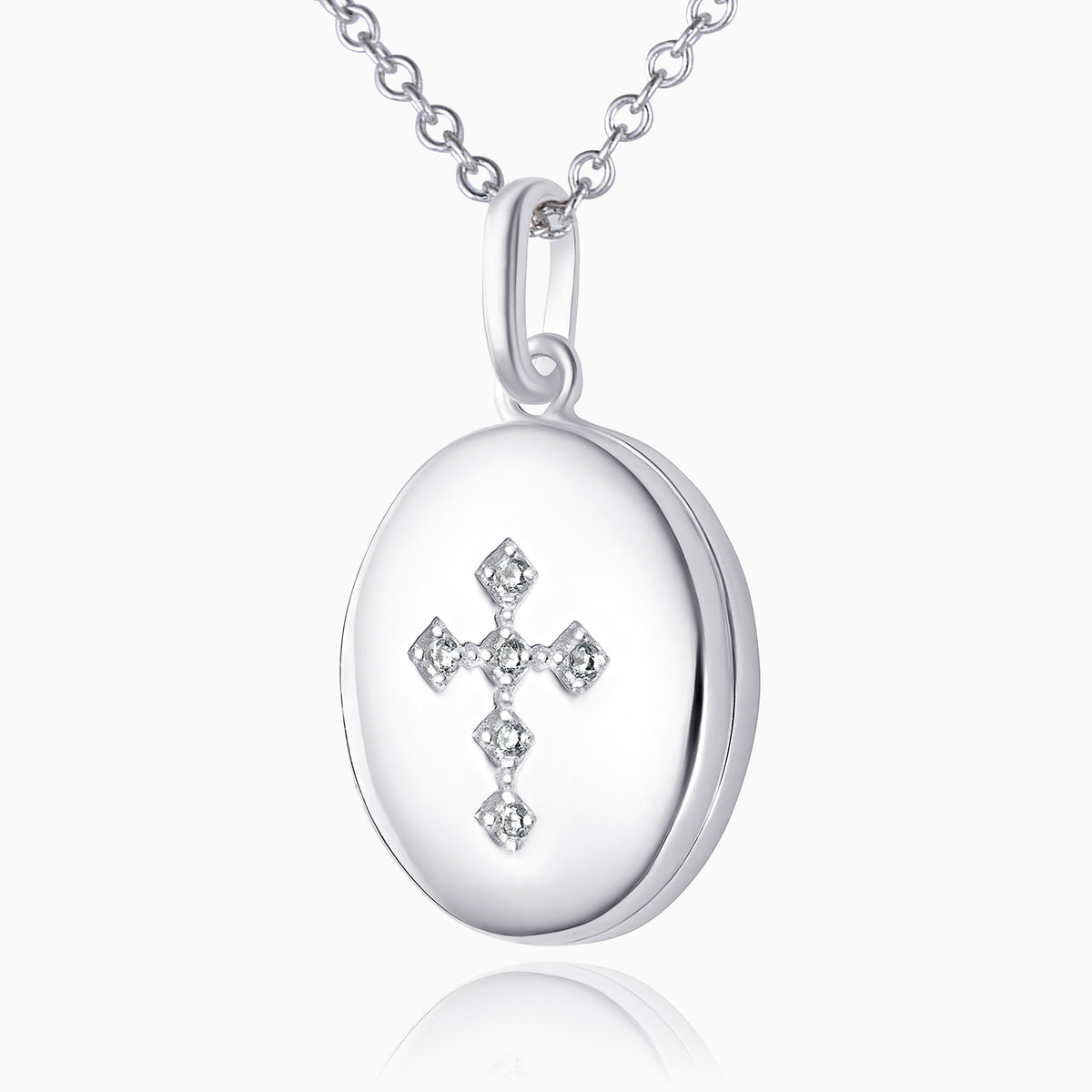 Product title: Sparkling Cross Locket, product type: Locket
