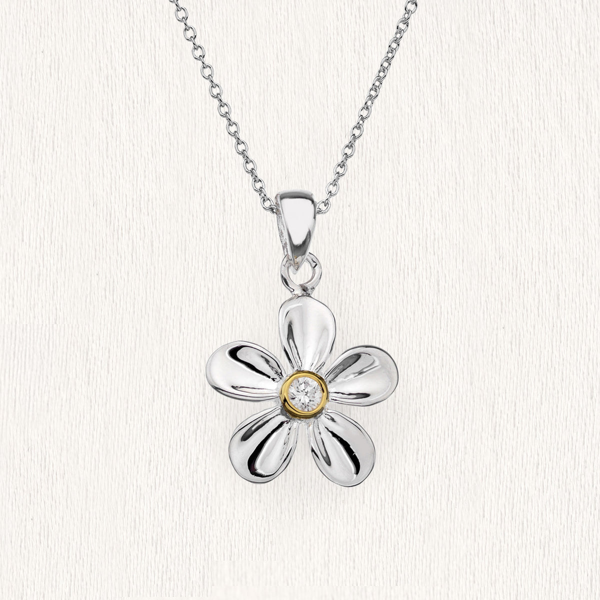 Silver Flower Pendant