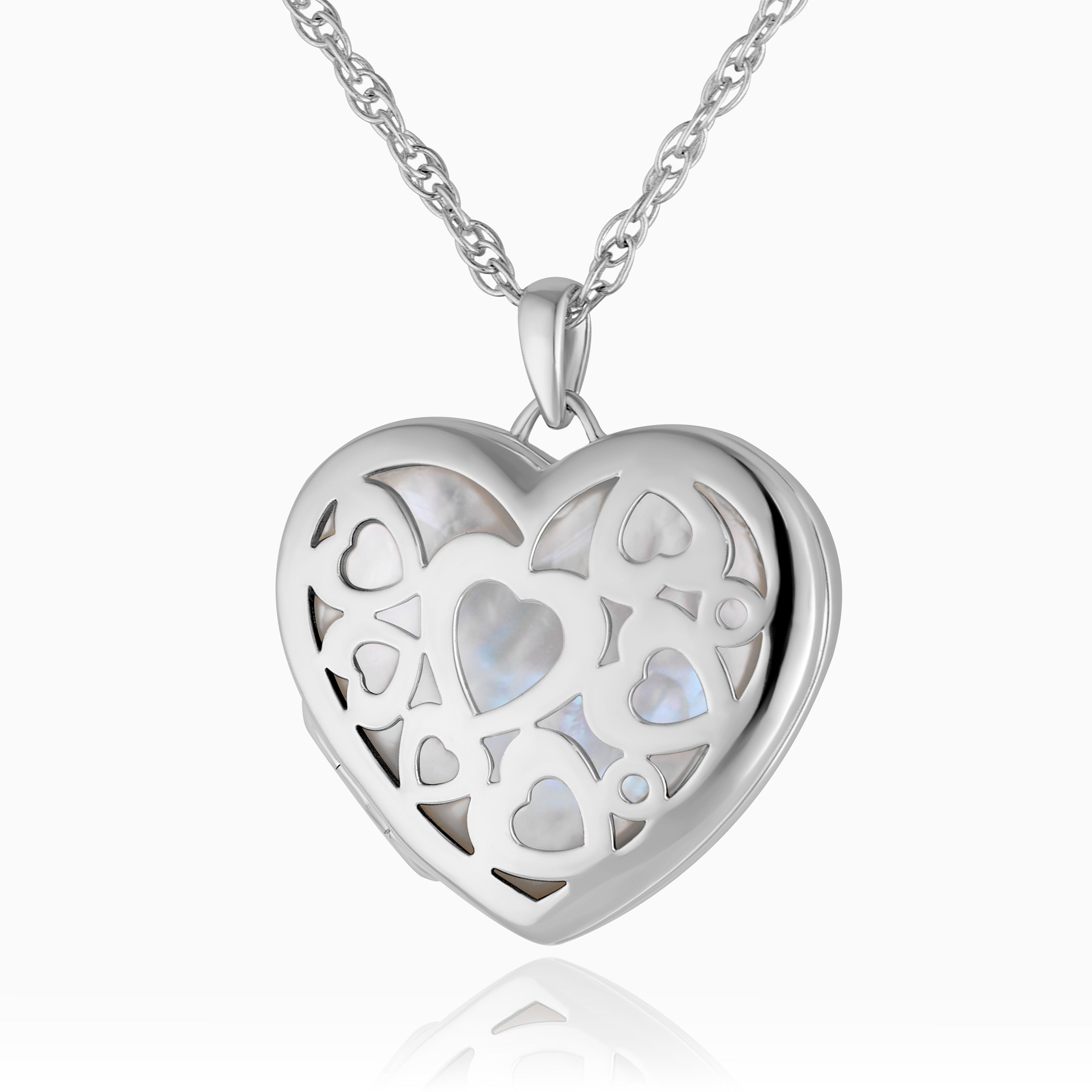 Large Contemporary Mother-of-Pearl Locket