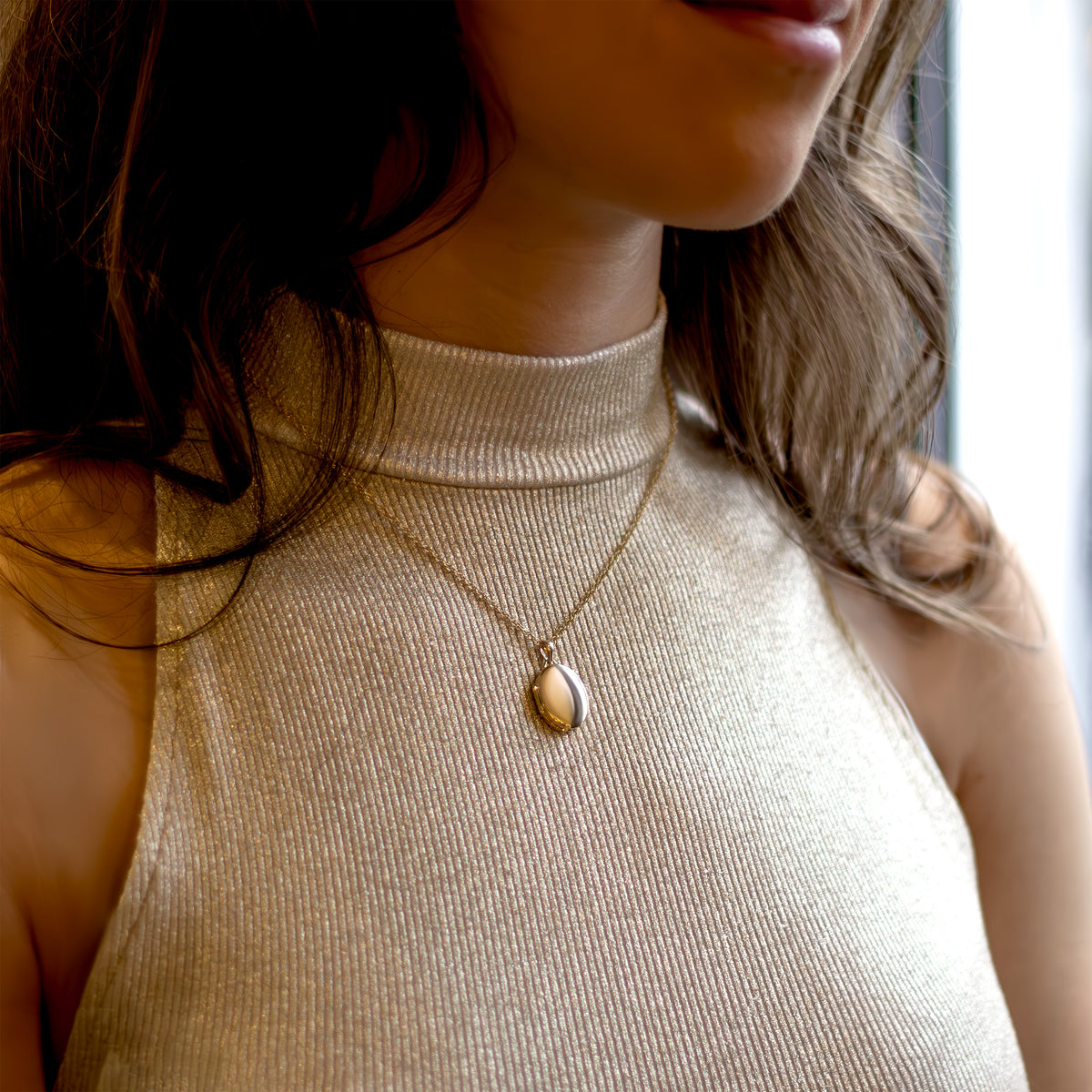 Gold Oval Locket