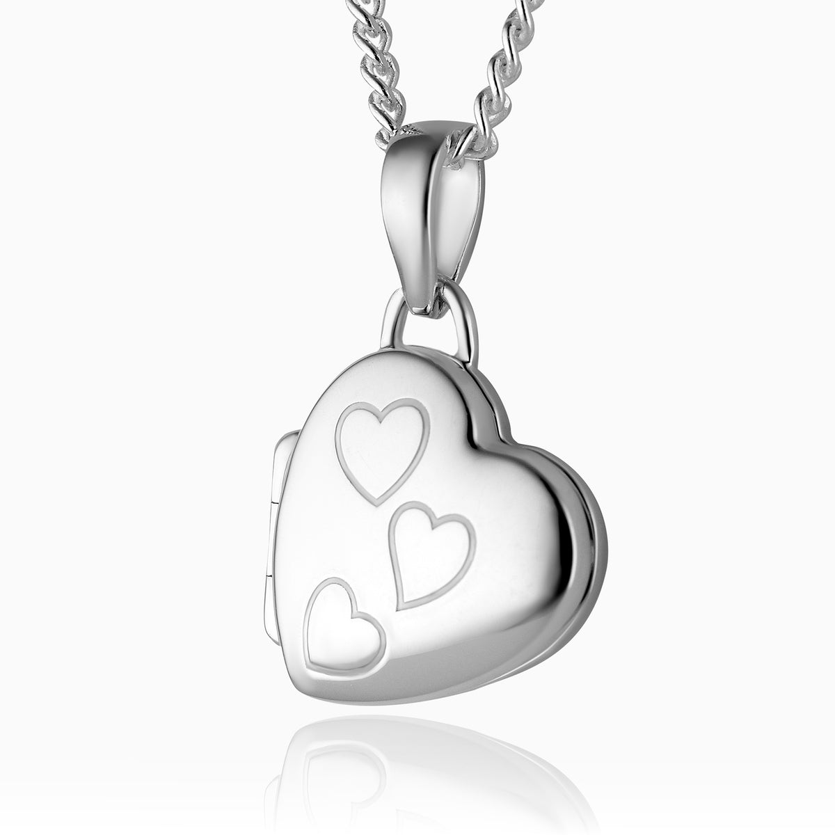 Tiny Tipped Hearts Locket