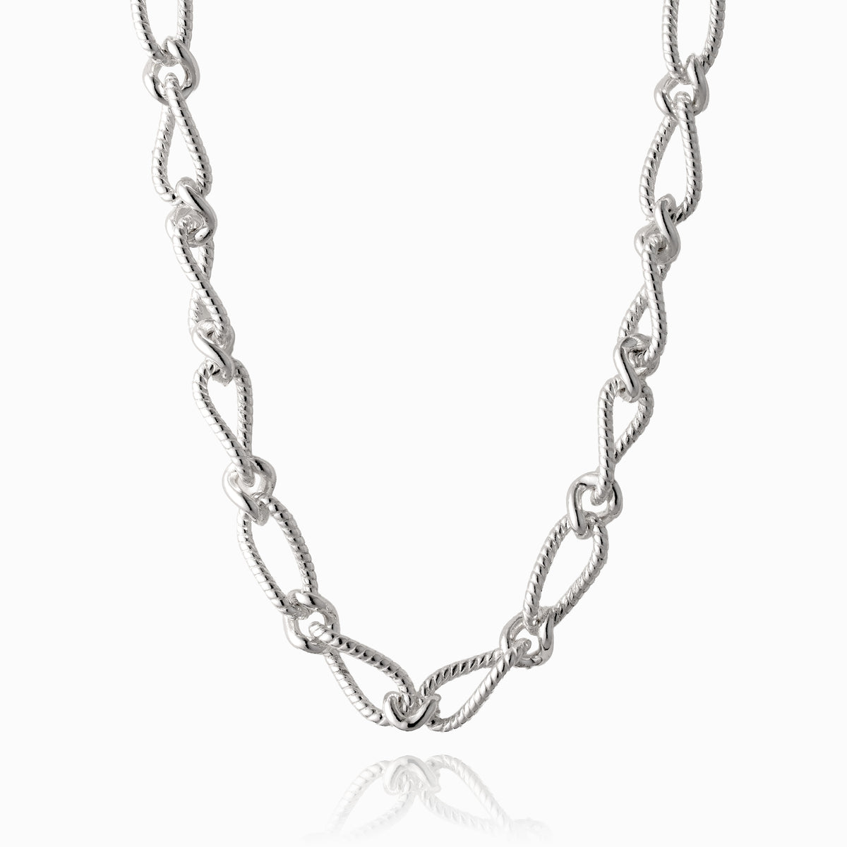 Twisted Silver Figaro Chain
