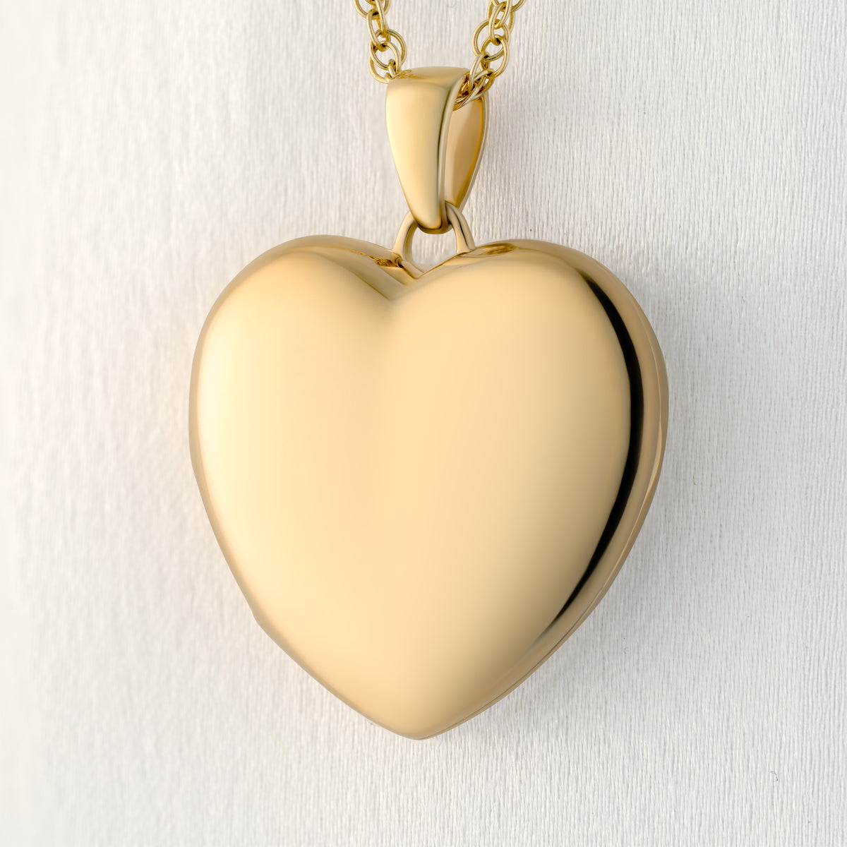 Large 9ct Gold Four Photo Heart Locket