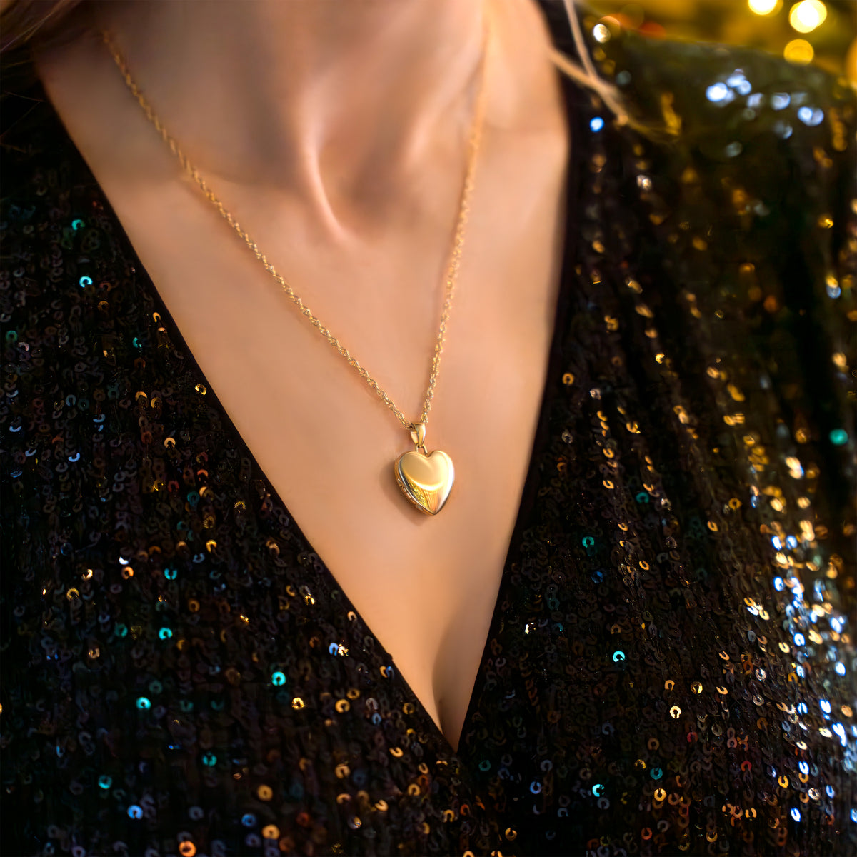 Hand Polished Gold Heart