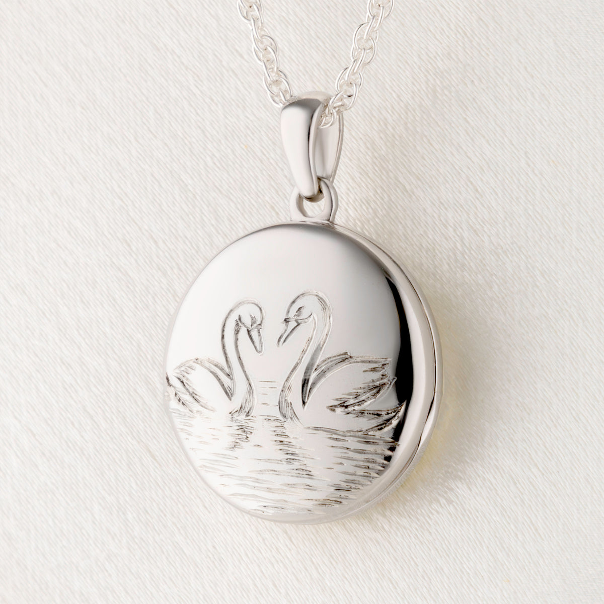 Endless Love Swans Locket