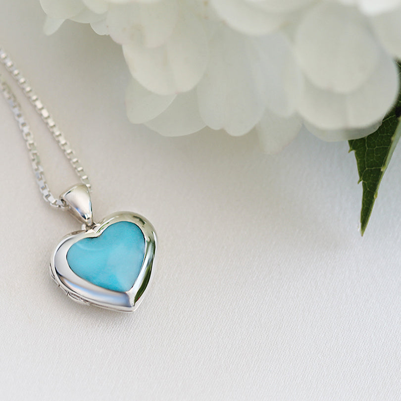 Natural Turquoise Heart Locket
