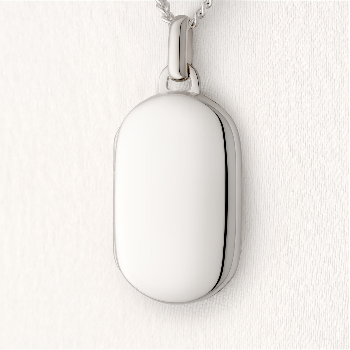 Plain Polished Dog Tag Locket