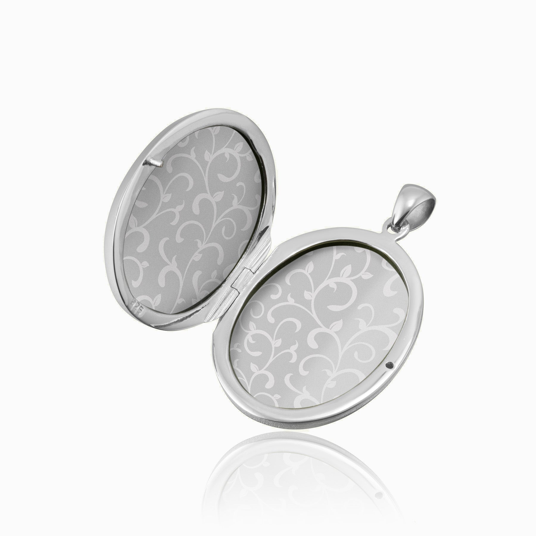 Product title: Floral Engraved Oval Locket, product type: Locket
