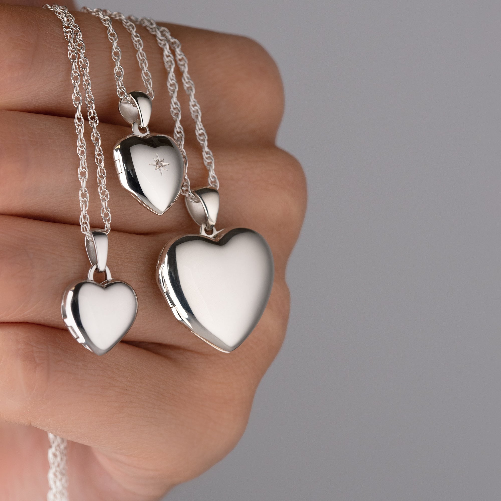 Product title: Tiny Diamond Heart Locket, product type: Locket