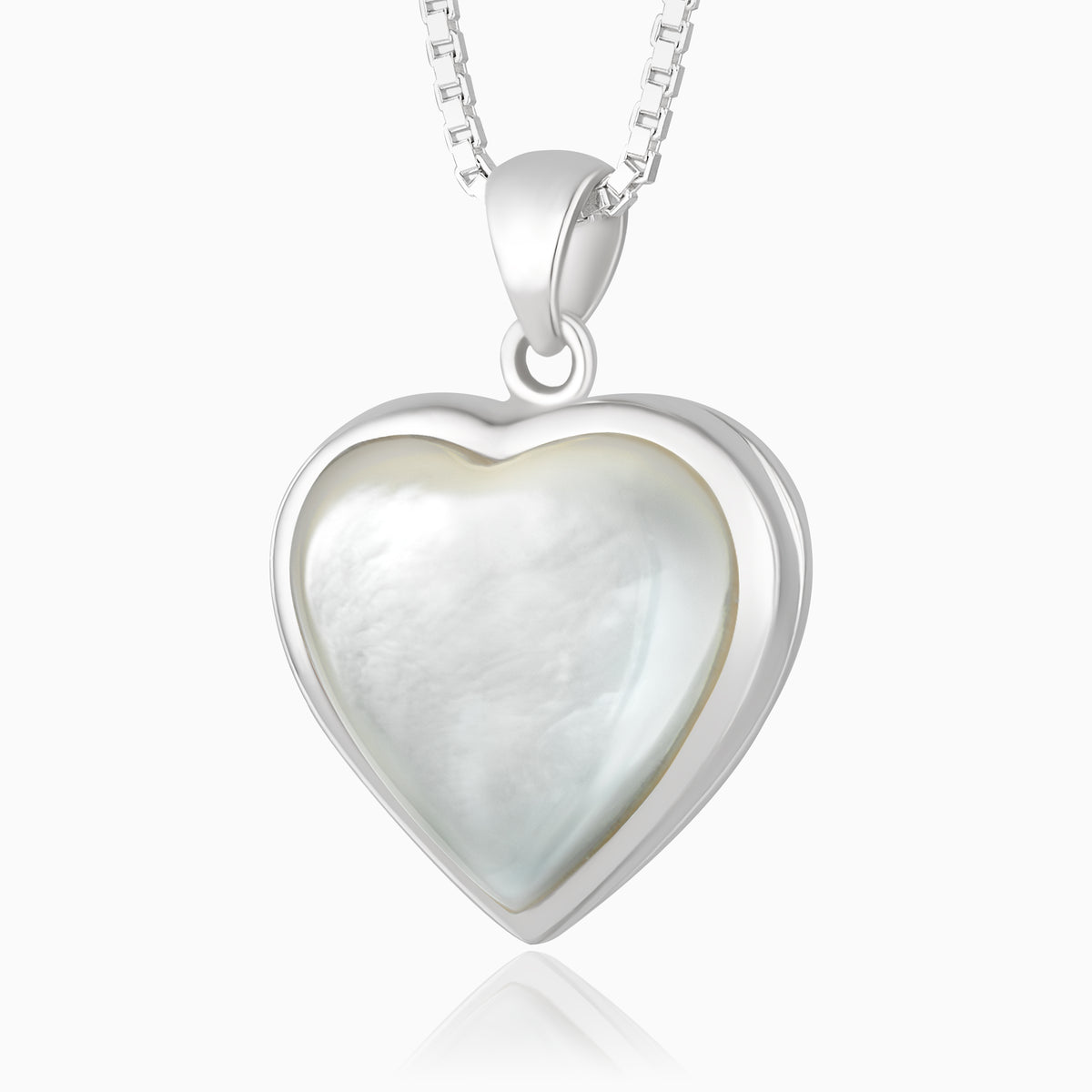 Tender White Heart Locket