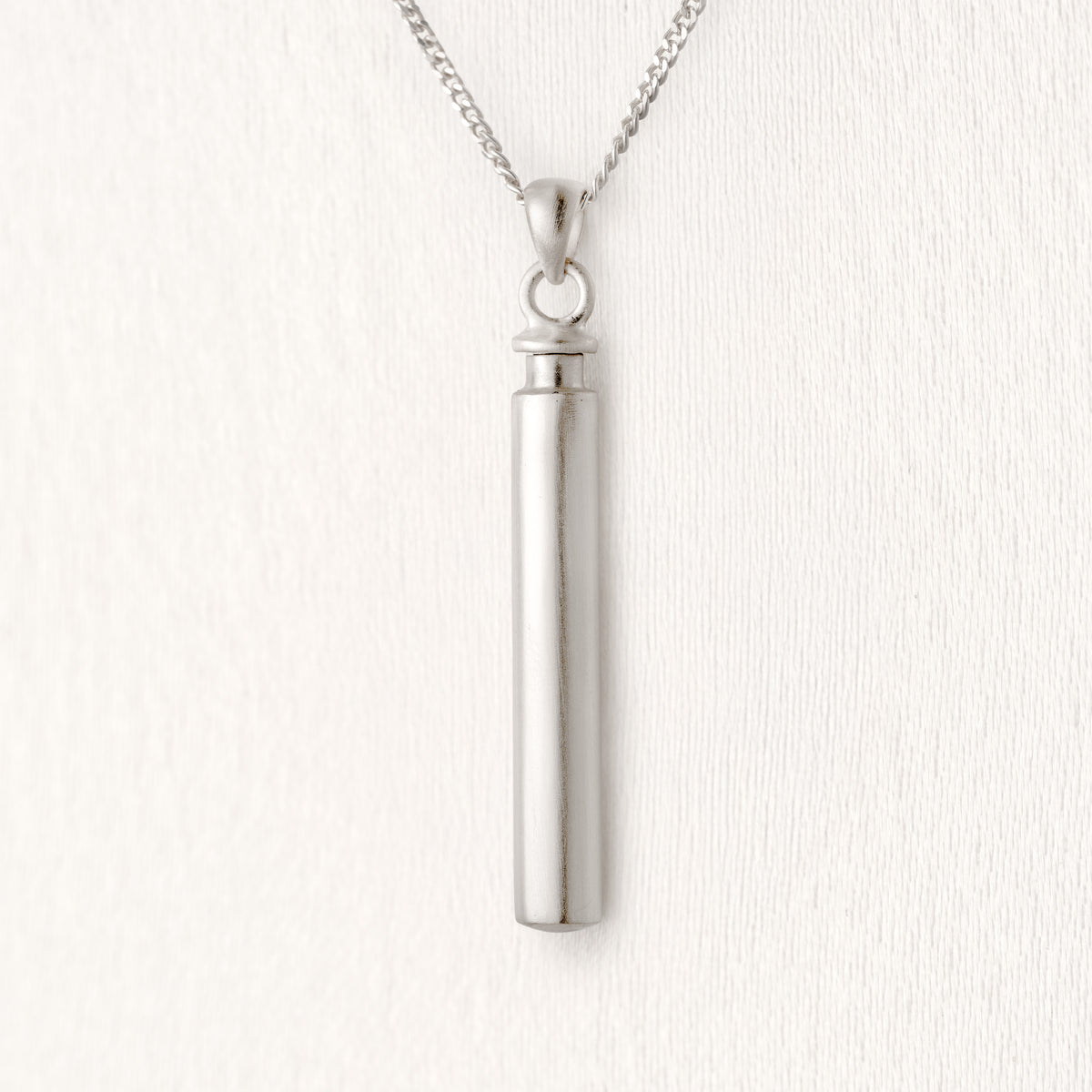 Long Satin Cylinder Keepsake Locket