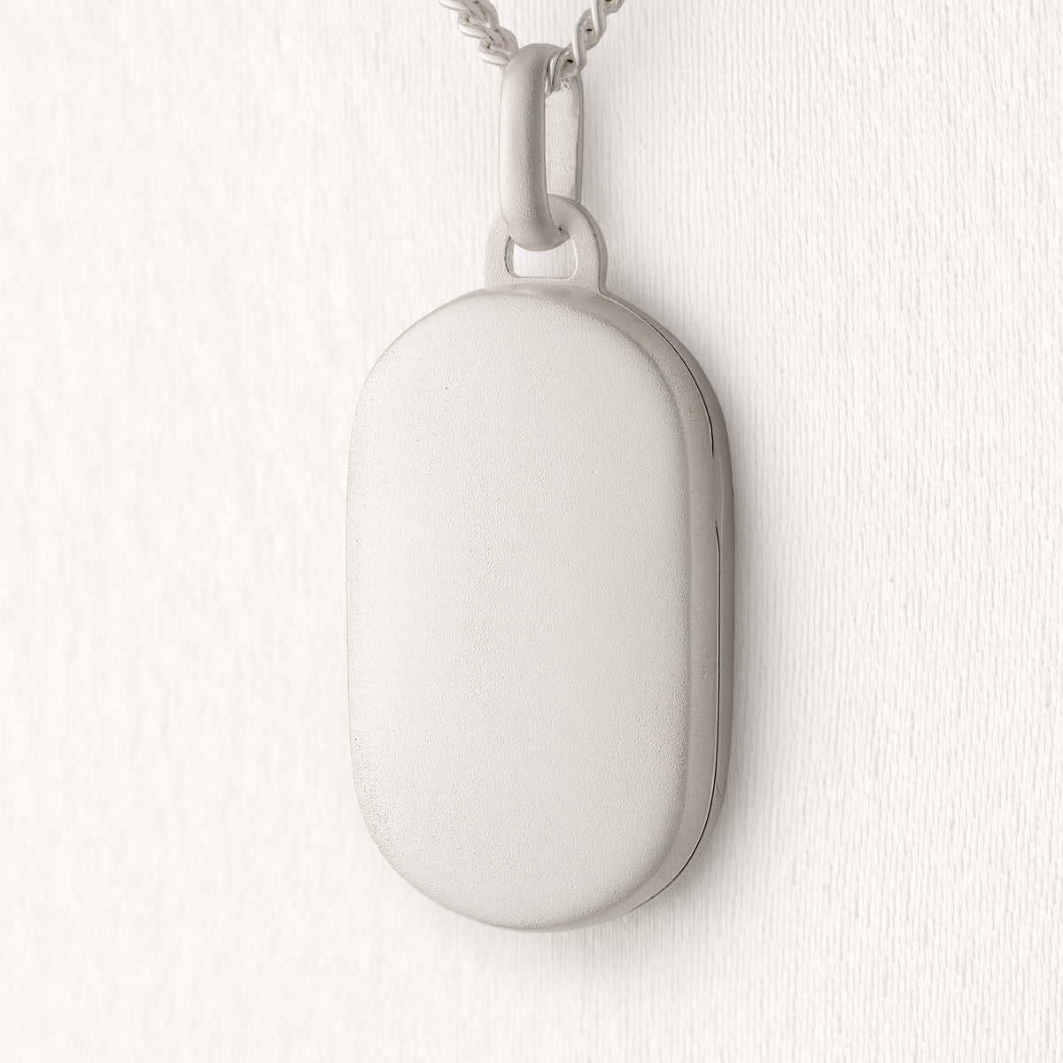 Men's Matte Dog Tag Locket