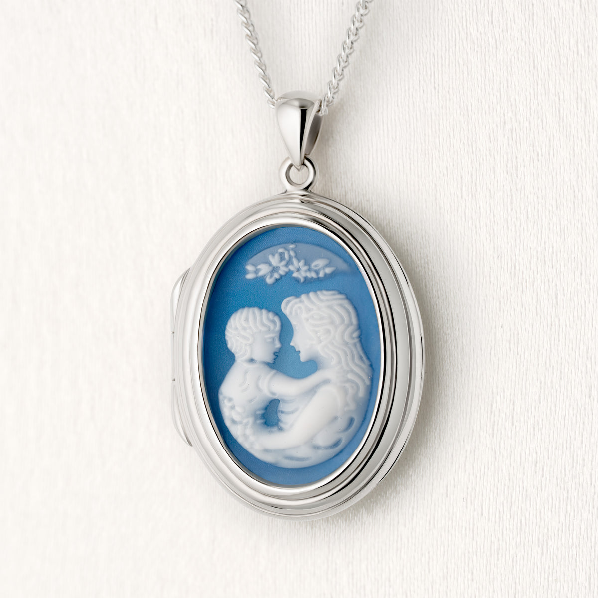 Mother & Child Cameo Design Locket