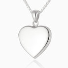 Product title: Plain Silver Heart Locket, product type: Locket