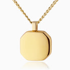 Product title: Men's Gold Octagon Locket, product type: Locket