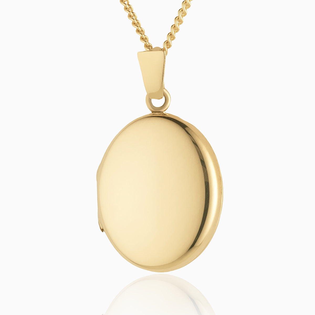 Premium Gold Polished Oval Locket