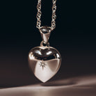 Product title: Tiny Diamond Heart Locket, product type: Locket