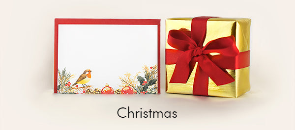 Christmas gift wrapping with a matching card