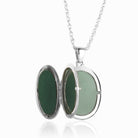 Product title: Plain Silver 4-Photo Oval Locket, product type: Locket
