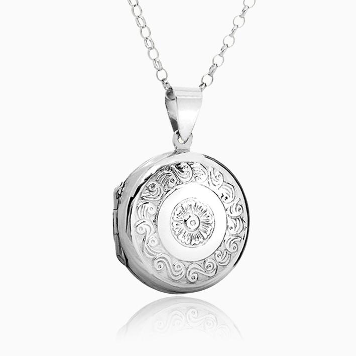 Product title: Round Sun Locket, product type: Locket