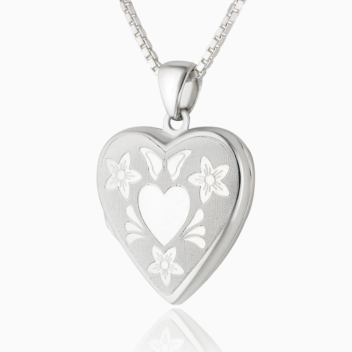 Product title: Flowers and Butterflies Locket, product type: Locket