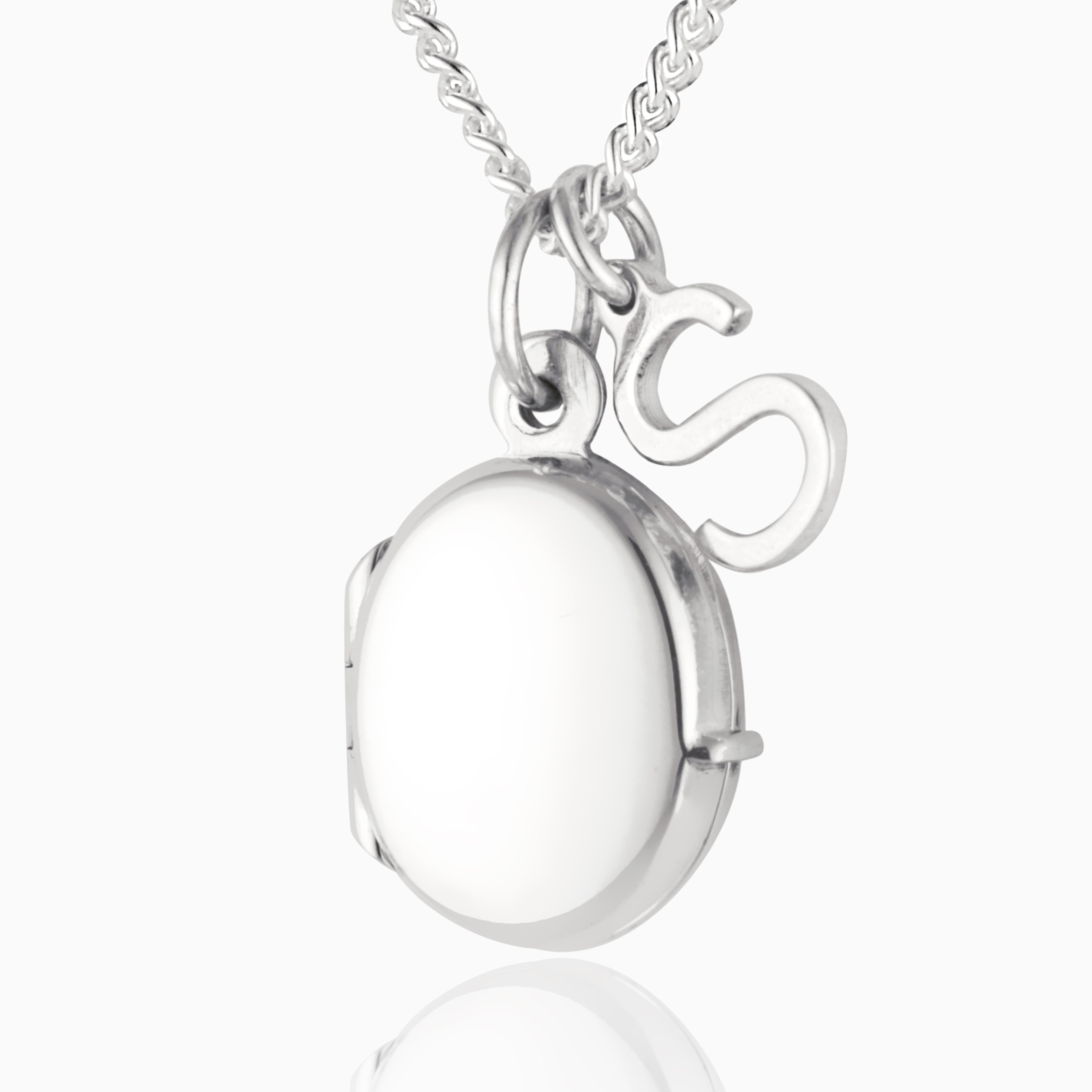 Product title: Dainty Initial Charm Locket, product type: Necklaces