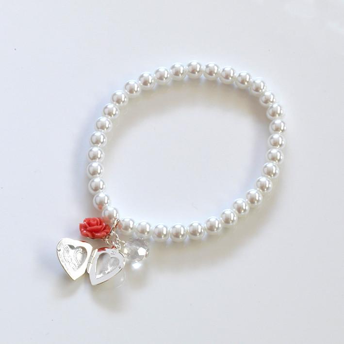 Product title: Locket Rose Charm Bracelet, product type: Bracelet