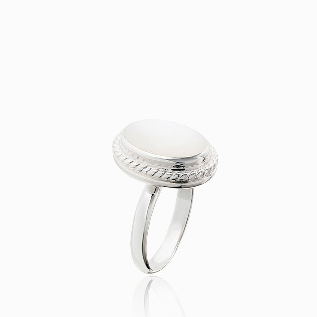 Product title: Mother of Pearl Locket Ring, product type: Ring