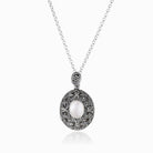 Product title: Marcasite and Mother of Pearl Locket, product type: Locket