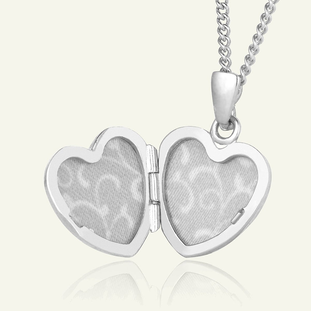 Product title: Premium Petite Silver Loveheart Locket 13 mm, product type: Locket