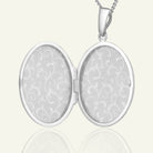 Product title: Hand Engraved Oval Bird Locket 26 mm, product type: Locket