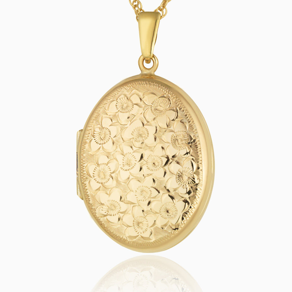 Product title: Premium Gold Floral Family Locket, product type: Locket