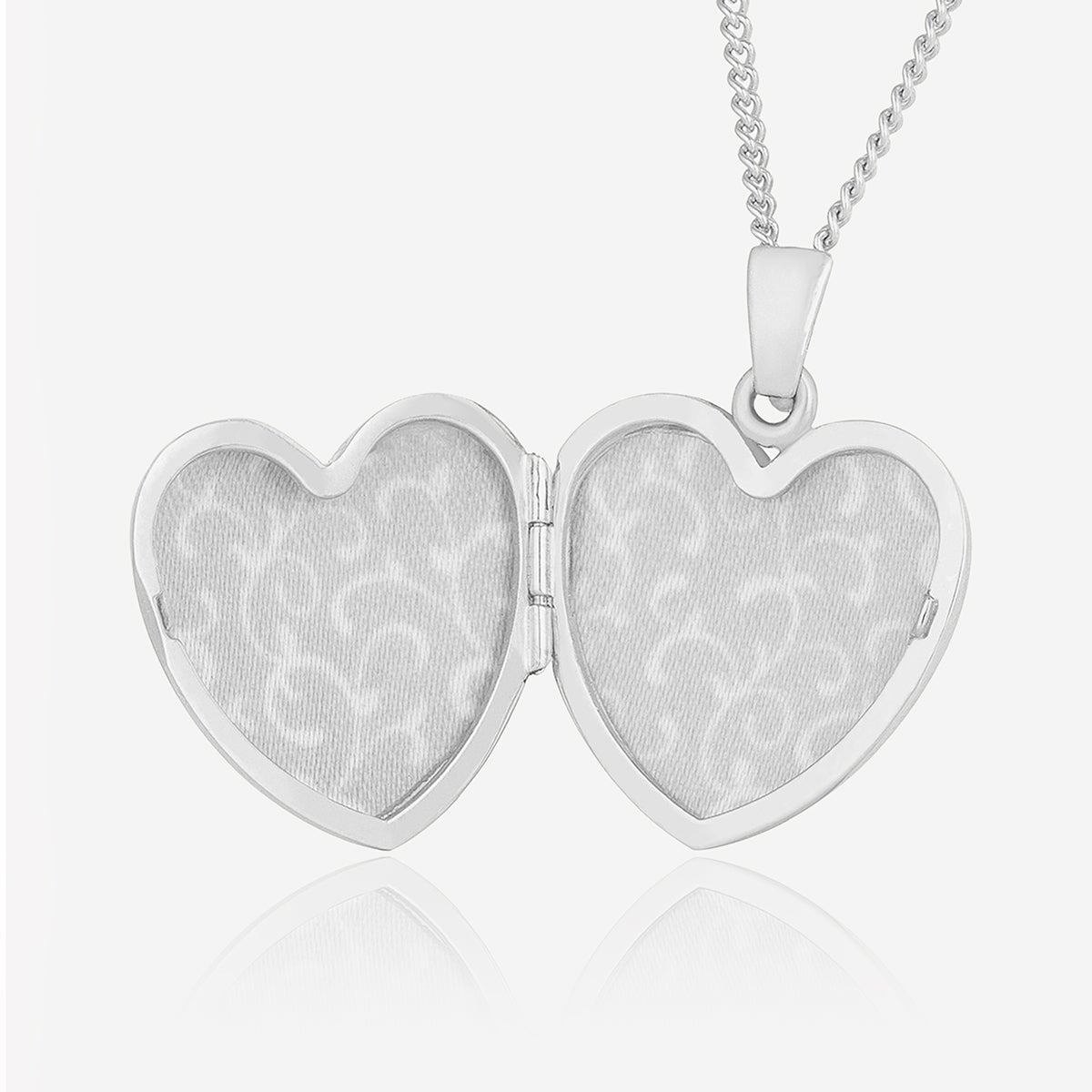 Product title: Hand Engraved White Gold Bouquet Locket, product type: Locket